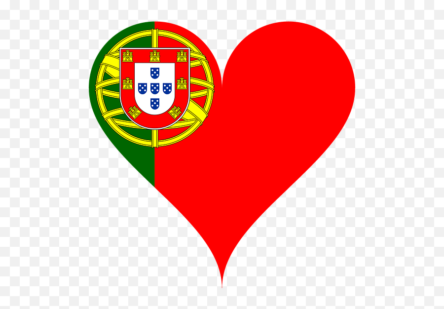 Heart Love Portugal - Portugal Flag Emoji,Portugal Flag Emoji