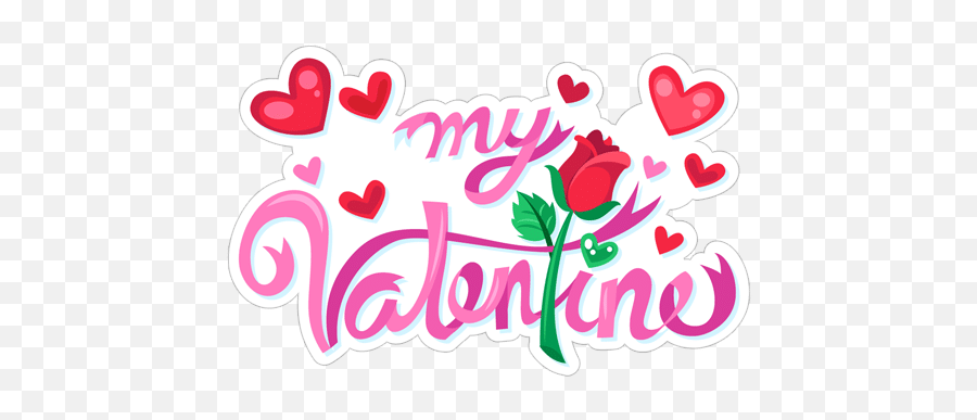 Free Happy Valentines Day Stickers Di 2020 - Sticker For Day Emoji,Emoji Valentine Cards