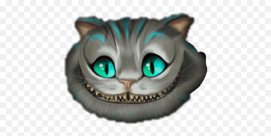 Sticker - Gato Que Ri Alice Emoji,Cheshire Cat Emoji