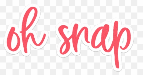 Sticker Ohsnap Photography Takeapic - Calligraphy Emoji
