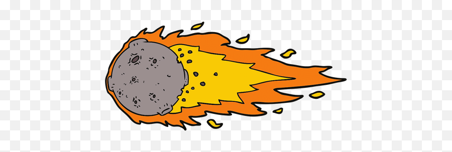 Animated Asteroid Clipart - Cartoon Transparent Meteor Emoji,Asteroid Emoji