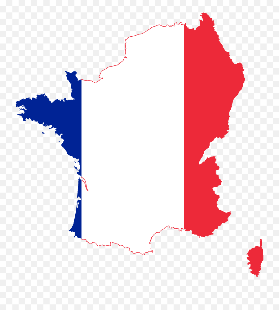 Flag Map Of French First Republic - Flag Map Of France Png Emoji,French Flag Emoji