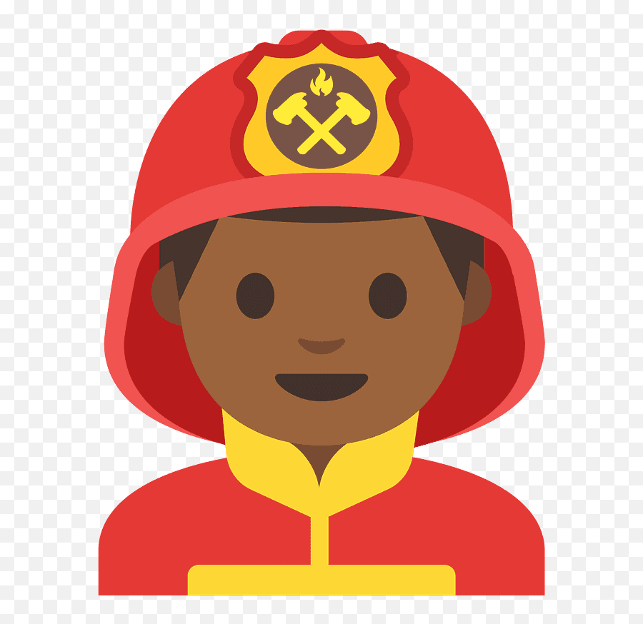 Man Firefighter Emoji Clipart - Woman Firefighter Png Animado,Firefighter Emoji