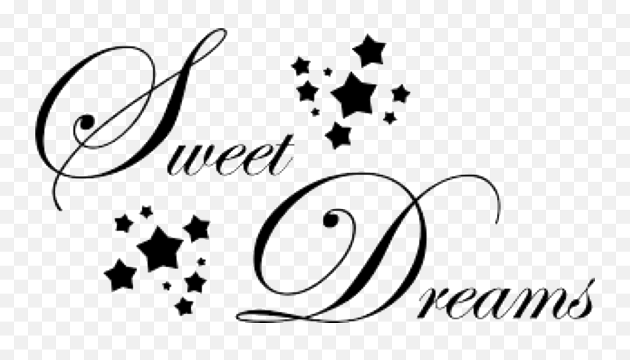 Sweet Dreams Sweetdreams Sticker - Evila Originals Dck457 Decorative Wall Sticker Black 21x70 Centimeter Emoji,Sweet Dreams Emoji