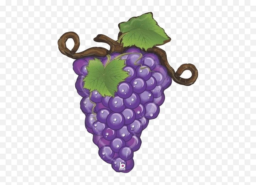 Bunch Of Purple Grapes Giant 31 Balloon - Purple Grapes Emoji,Grape Emoji