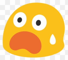 Scared face emoticon. 21095362 PNG