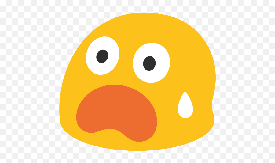 Fearful Face Emoji For Facebook Email Sms - Scared Face Emoji Android,Scared Face Emoji
