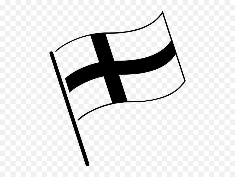 Finland Flag Black And White Clipart - Finland Flag Black And White Emoji,Christian Flag Emoji