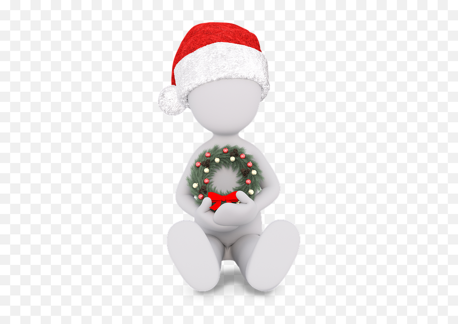 Christmas Wreath Advent - Hombre 3d Navidad Emoji,Christmas Wreath Emoji