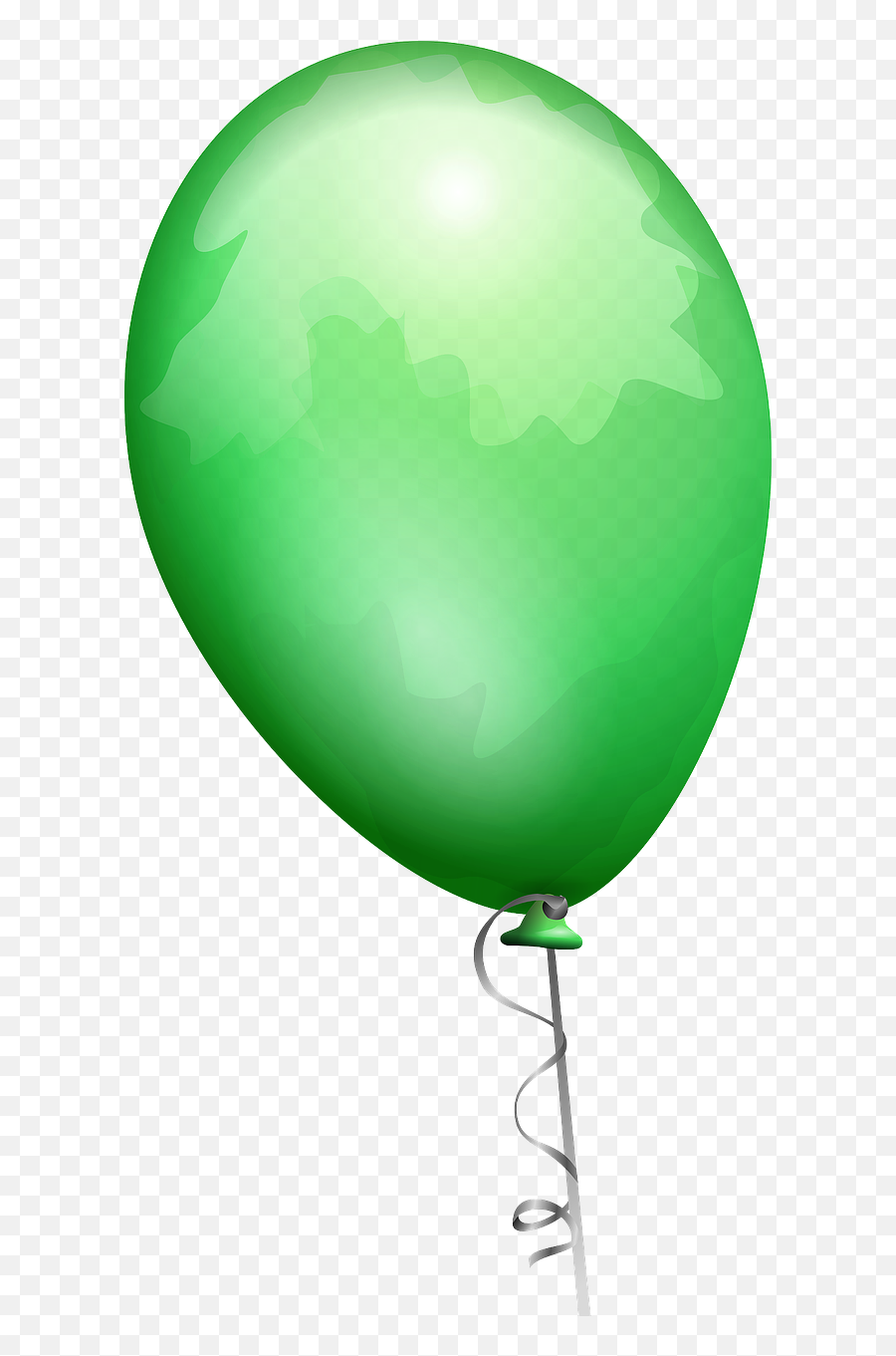 Balloon Green Shiny Helium Happy - Balloon Clip Art Emoji,Happy Birthday Emoticons Text