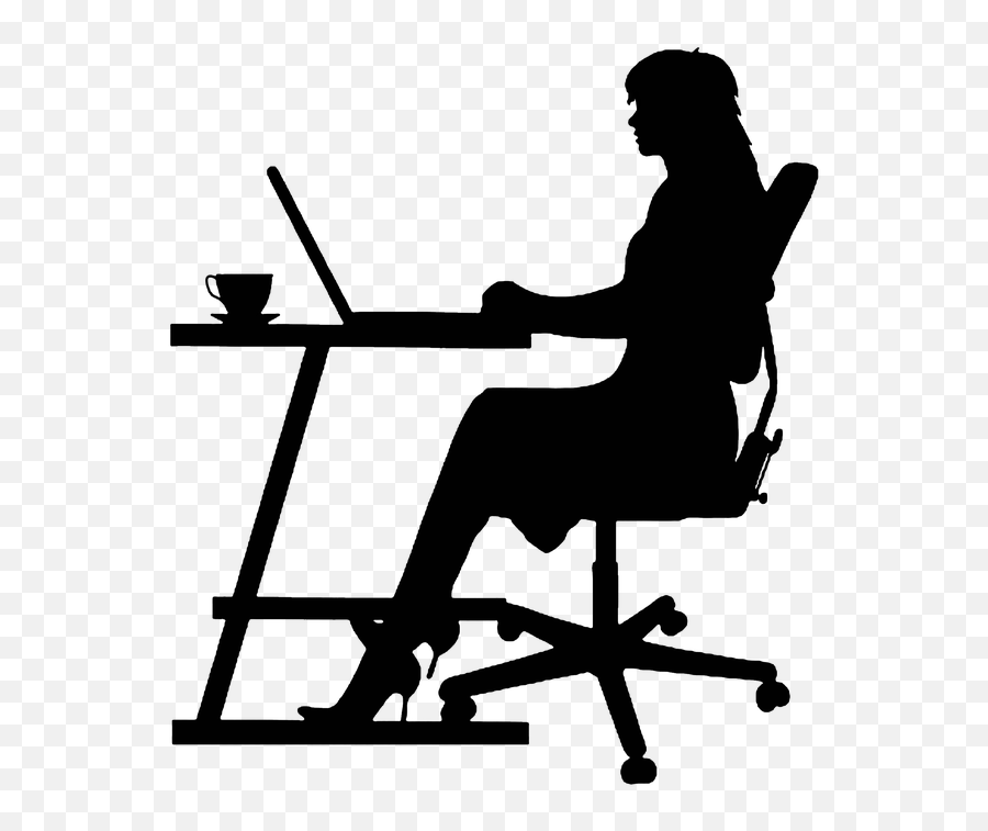 Silhouette Cut Out Desk - Silhouette Computer Png Emoji,Adults Only Emoji Free