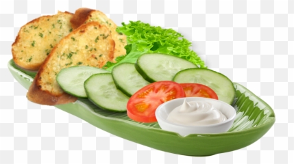 Salad Bread Dinner Cucumber Tomate - Sashimi Emoji,Dinner Plate Emoji