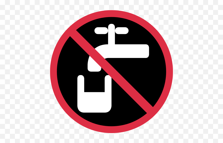 Non - No Potable Water Signs Emoji,Water Emoji Transparent