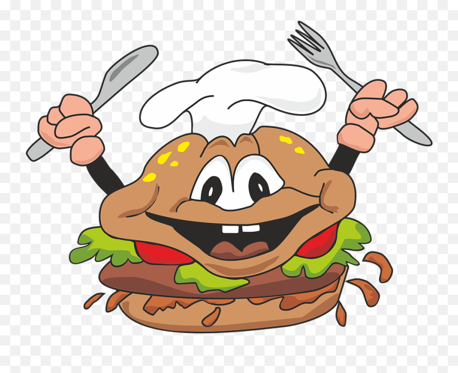 Hamburger Cheeseburger Fast Food - Logo Burger Kartun Emoji,Emoticone Facebook