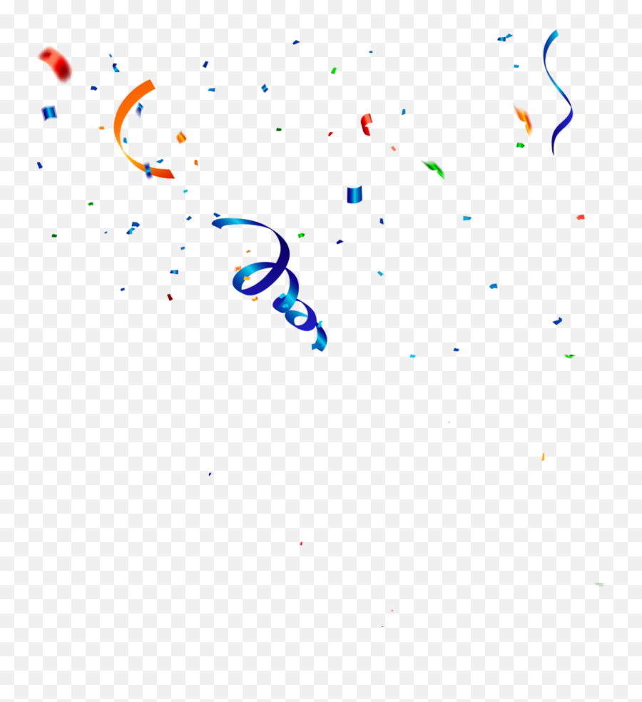 Confetti Multicolor Party Happybirthday - Art Emoji,Streamers Emoji