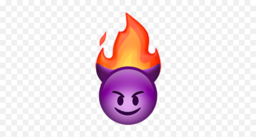 Emoji Devil With Fire,Burning Emoji