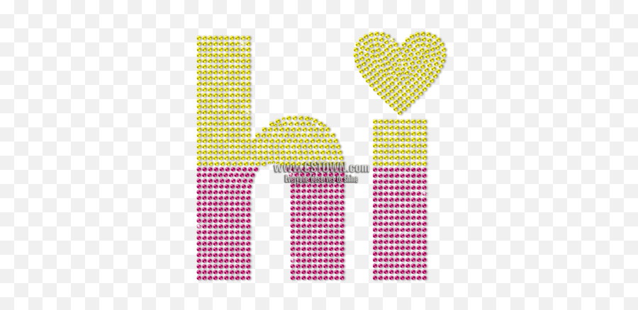 Hi Honey Custom Greetings Neon Stud Transfer - Cstown Heart Emoji,Honey Emoji