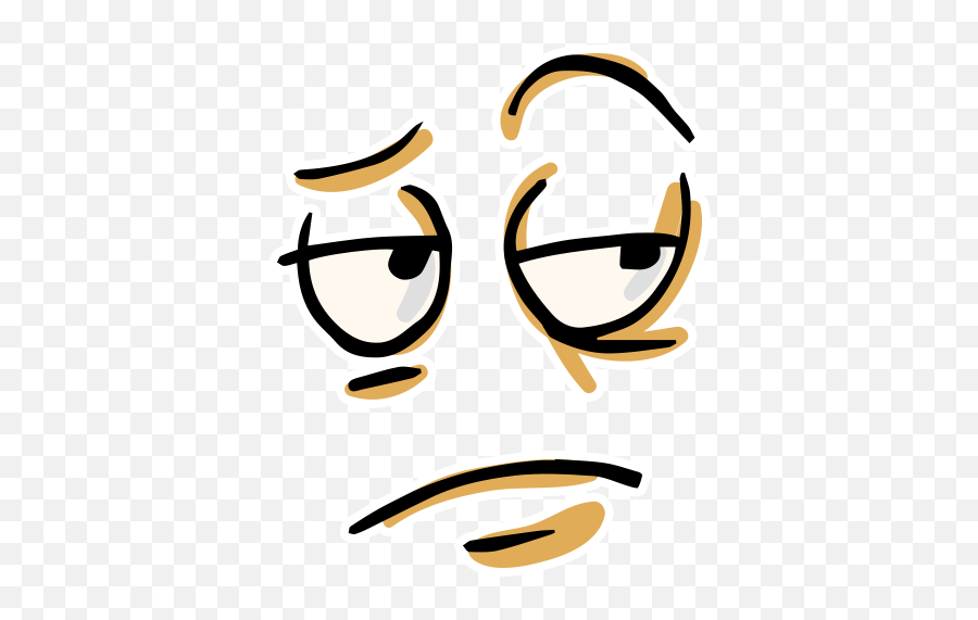Face Eyes Sad Angry Emoji Freetoedit - Emoji Bored Transparent,Angry Emoji Face