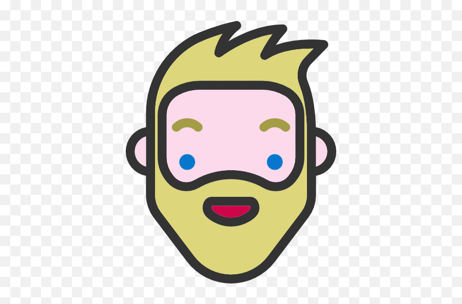 Hipster Facial Hair Feelings Beard - Icon Emoji,Old School Emoticons