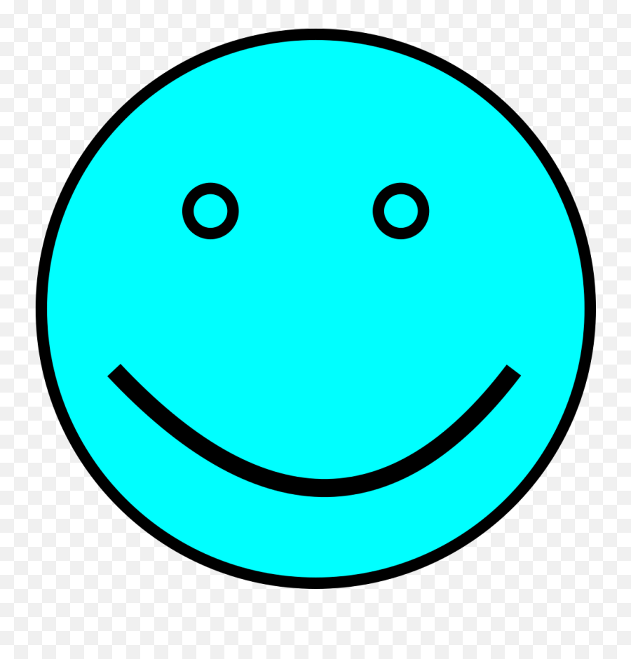 Light Blue Smiley Face Clipart - Full Size Clipart 110760 Transparent Sad Face Color Emoji,_ Emoticon