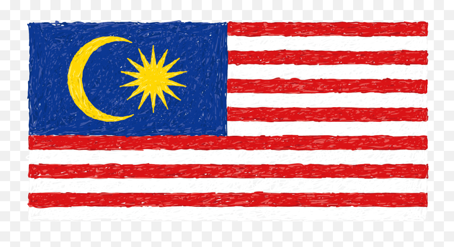 Malaysia Flag Icon - Malaysia Flag Grunge Transparent Malaysia Flag Emoji,Kuwait Flag Emoji