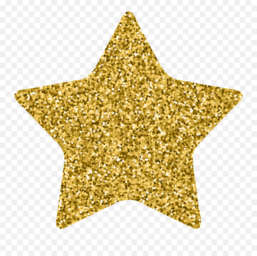 Gold Glitter Star Clipart Png Emoji,Sparkle Star Emoji