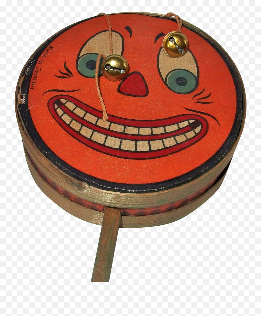 Jack Ou0027 Lantern Face Halloween Drum Shaker Noisemaker With - Clip Art Emoji,Jack O Lantern Emoticons