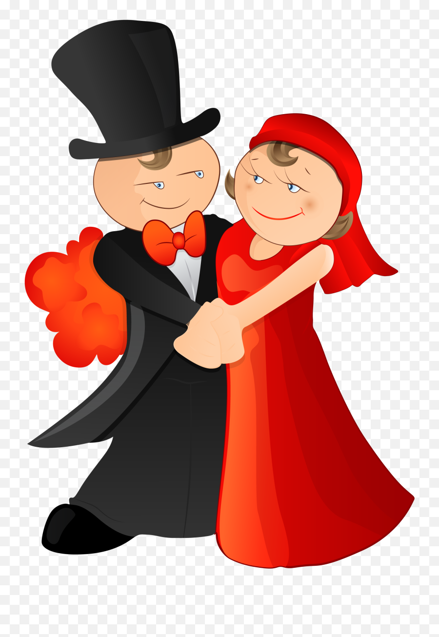 Download Cartoon Marriage Illustration The Bride And Dancing - Bridegroom Emoji,Marriage Emoji