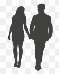 Silhouette Woman - holding png download 512512 Free Man And Holding Hands Png Emoji