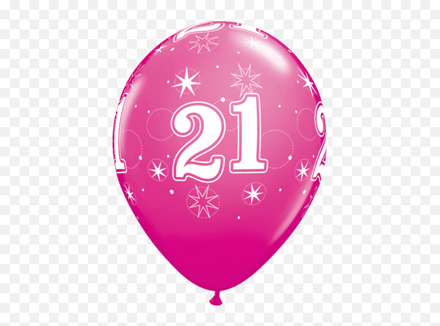 10 X 11 Age 21 Sparkle - Around Wild Berry Qualatex Latex Happy Birthday Balloons Single Emoji,21st Birthday Emoji