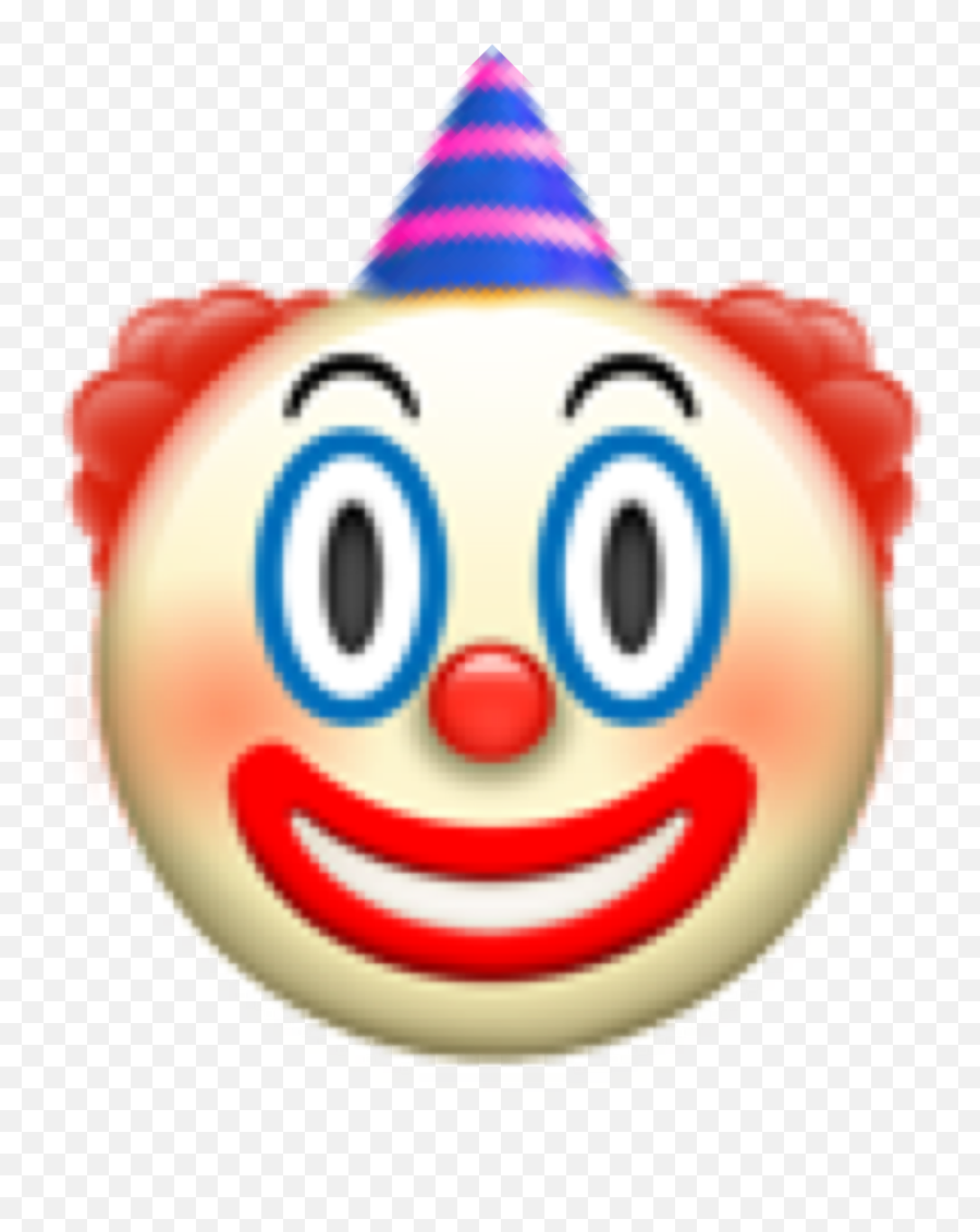 Emoji Clown Party Funny Hat Sticker - Clown Face,Boi Emoji