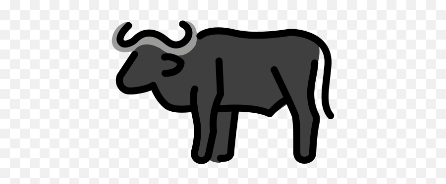 Water Buffalo Emoji - Animado Bufalo De Agua,Buffalo Emoji