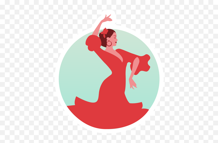Flamenco Dance Sticker - Sticker Mania Romancero Gitano Preciosa Y El Aire Analisis Emoji,Salsa Dancing Emoji