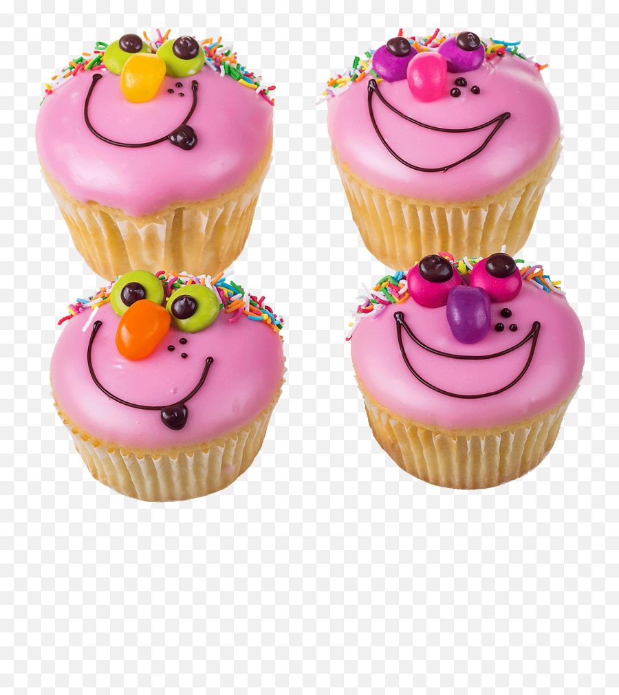 Gumnut Patisserie - Smiley Face Cupcakes Emoji,Cake Emoticon