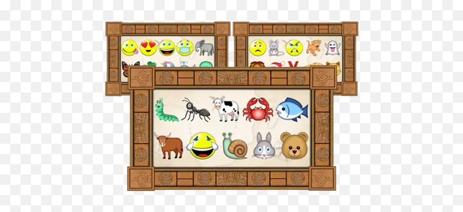 Emoji Hunts - Decorative,Emoji Photo Frame