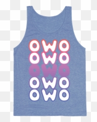 Download HD Owo Anime Emoticon Face Tank Top - Sleeveless Emoji