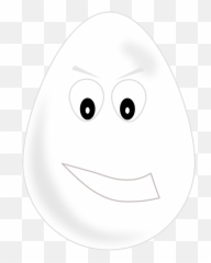 Egg Face Eyes - Cartoon Emoji,Egg Emoticon