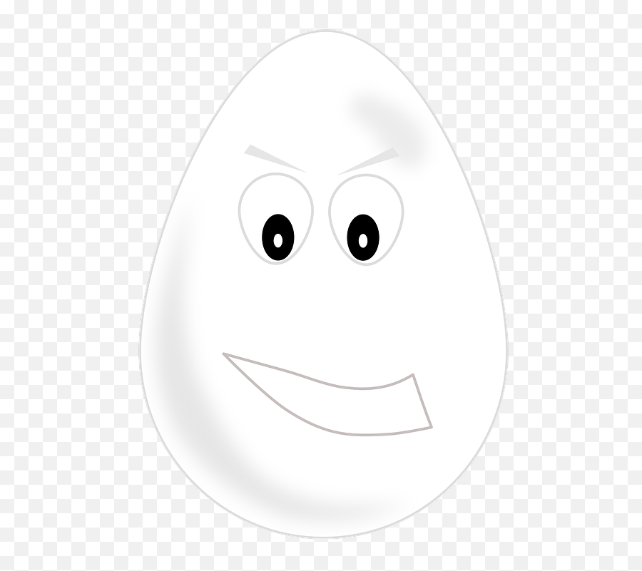 Egg Face Eyes - Cartoon Emoji,Egg Emoticon