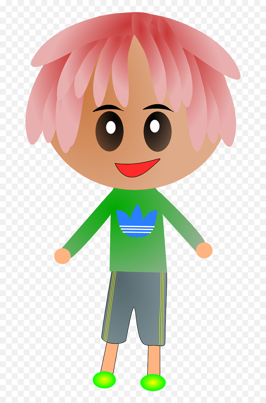 Boy Redhead Anime Teenager Teen - Boy Emoji,Emoji Pants For Boy