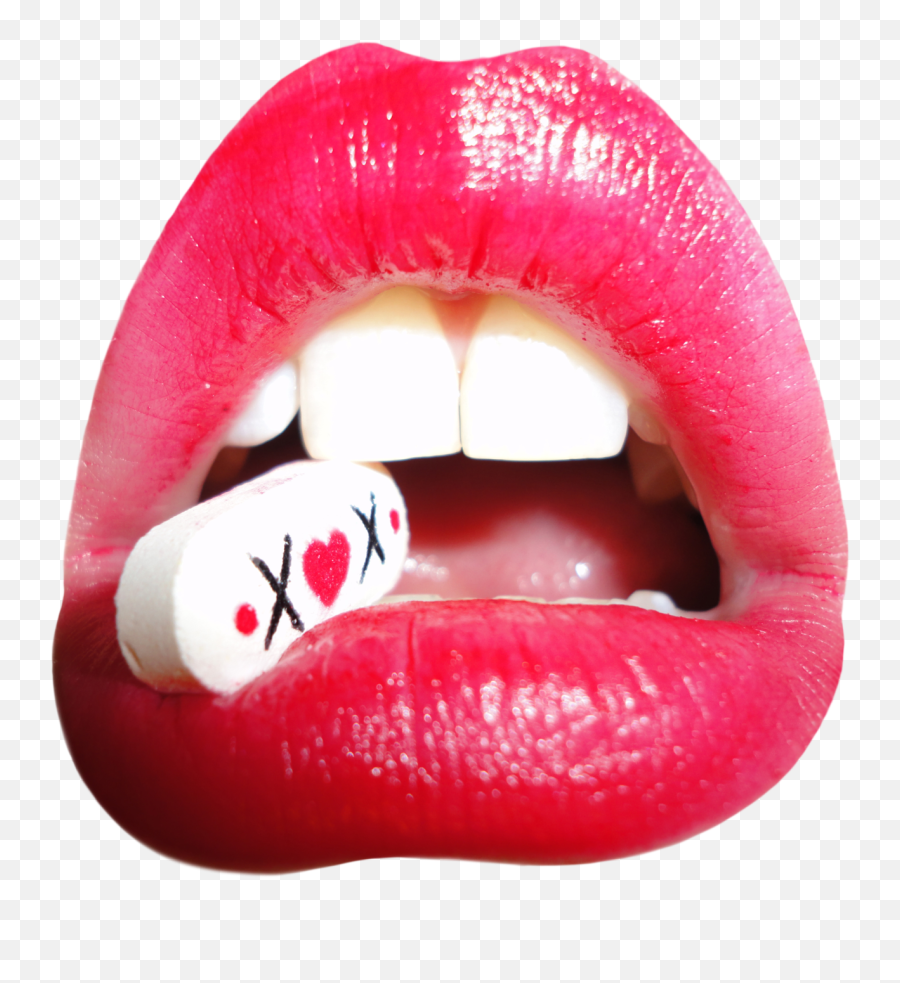 Download Lipstick - Lips Emoji,Lipstick Emoji Png