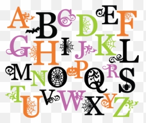 Printable Clip Art Letters Png Files - Halloween Letter Clipart Emoji,Emoji Alphabet Letters
