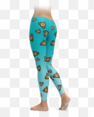 Poop Emoji Leggings - Portable Network Graphics,Namaste Emoji