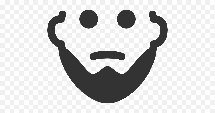 Beard Short Icon - Short Beard Cartoon Emoji,Punisher Emoji