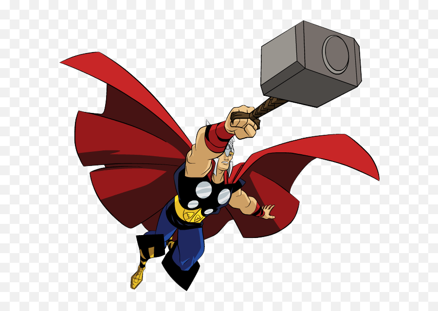 Thor Clipart Free Download Clip Art - Cartoon Thor With Hammer Emoji,Thor Hammer Emoji