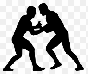 Silhouette Wrestling Clip Art - Png Emoji