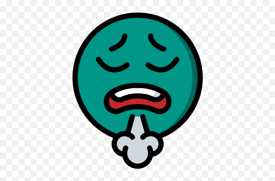 Exhausted - Free Smileys Icons Agotamiento Icono Emoji,Exhausted Emoji