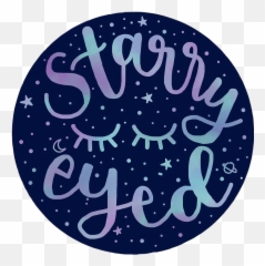 By Stabbywraith On Redbubble Galaxy Eyes Stars Eyelashe - Circle Emoji,Starry Eyed Emoji