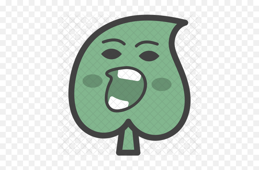 Angry Leaf Emoji Icon - Illustration,Green Leaf Emoji