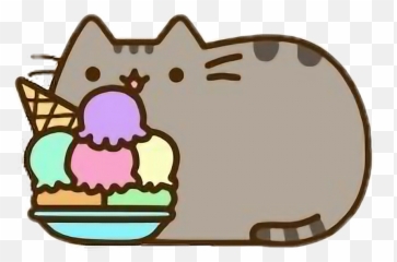 Pusheen Cat Tomcat Picture Art - Pusheen Cat Ice Cream Emoji,Pusheen The Cat Emoji