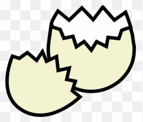 Library of cracked egg clip art png files Clipart Art - Cracked Egg Shell Emoji